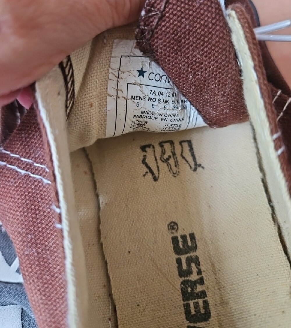 Converse Brown Canvas Men's 6/Women's 8 Sneakers (13) - Picture 4 of 5